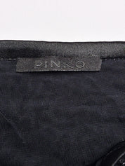 Pinko 2000s "STAR" Black Sequin Fringe Mini Skirt - S