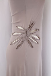 90s La Perla Warm Grey Maxi Dress - M