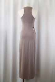 90s La Perla Warm Grey Maxi Dress - M