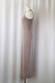 90s La Perla Warm Grey Maxi Dress - M