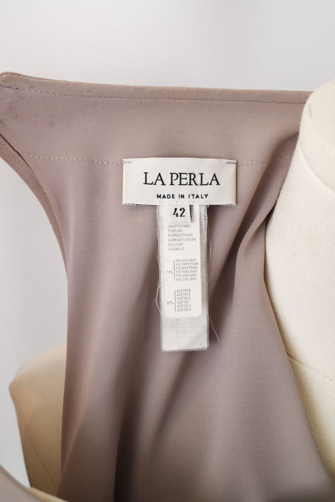 90s La Perla Warm Grey Maxi Dress - M