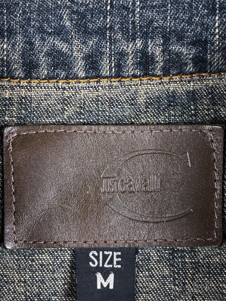 Just Cavalli 2000s Denim Trench