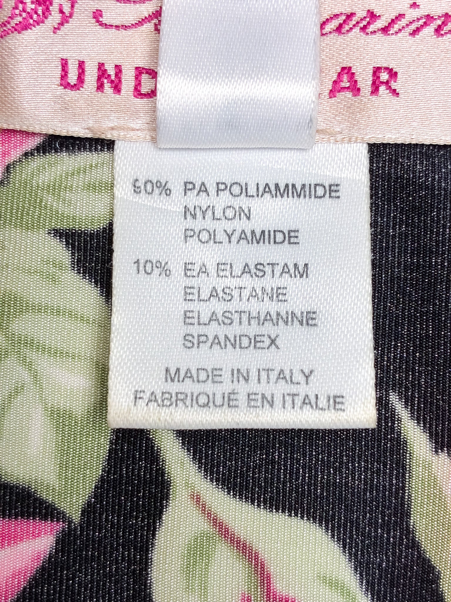 Blumarine Underwear 2000s Black Rose Print Polka Dot Halter Top - S-L