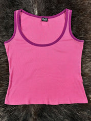 D&G Pink Ribbed Tank Top