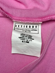 Versace Jeans Couture 2000s Pink Sparkly Tank with Silver Hardware - M