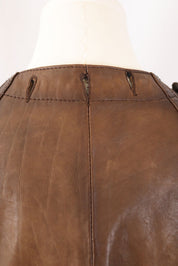 2000s Pinko Brown Leather Jacket – XS/S
