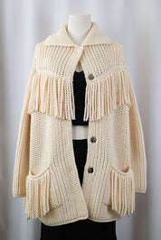 2000s Ermanno Scervino Wool Fringe Jacket – M/L