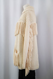 2000s Ermanno Scervino Wool Fringe Jacket – M/L