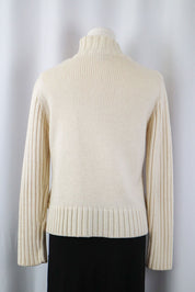 Fuego Cream Knit Cardigan Intricate Embellishment