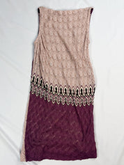 Missoni 1980s Plum & Blush Knit Mini Dress - M/L