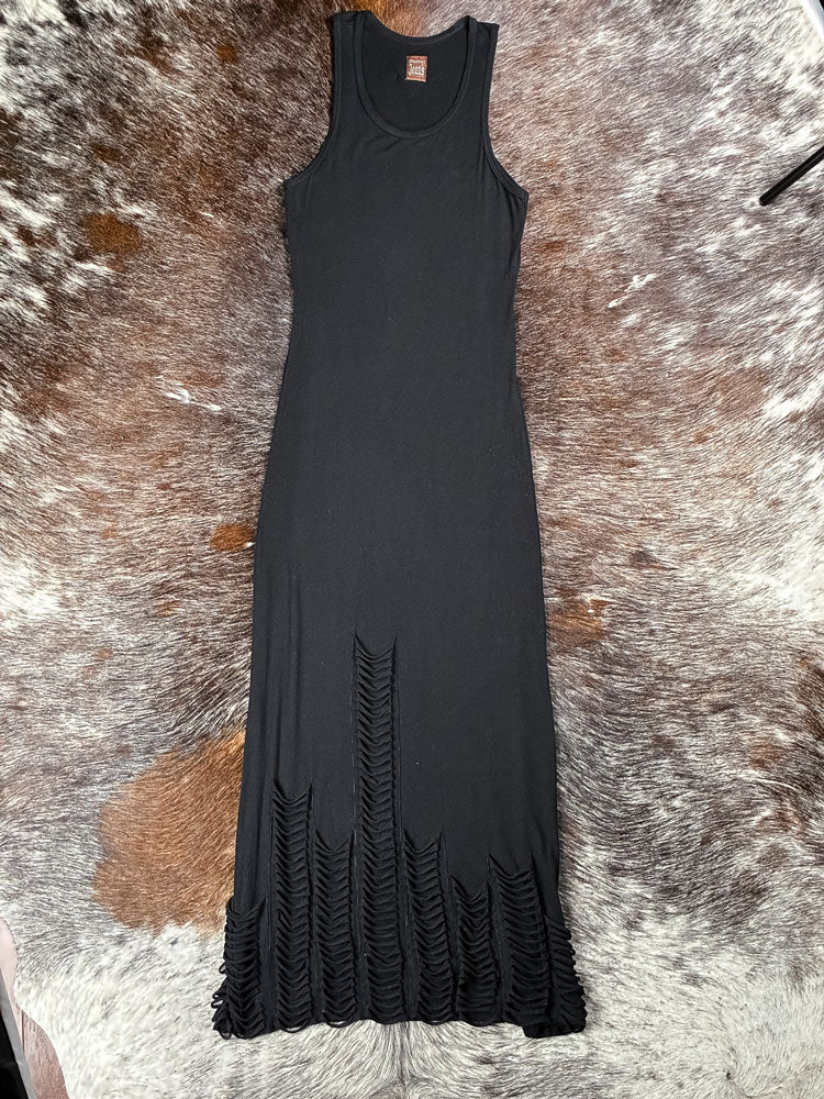Jean Paul Gaultier Jeans 2000s Black Cut-Out Maxi Dress