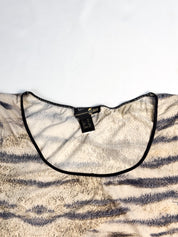 Just Cavalli Underwear 2000s Tiger Stripe Print Stretch Tee - M