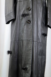 2000s Just Cavalli Black Leather Coat – M/L