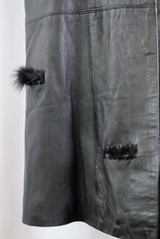 2000s Just Cavalli Black Leather Coat – M/L