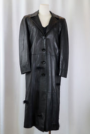 2000s Just Cavalli Black Leather Coat – M/L