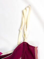 D&G Dolce & Gabbana 2000s Magenta Floral Panel Silk Blend Mini Dress