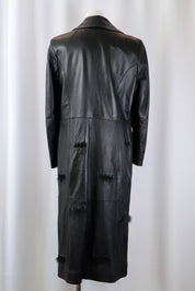 2000s Just Cavalli Black Leather Coat – M/L