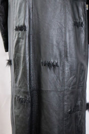 2000s Just Cavalli Black Leather Coat – M/L