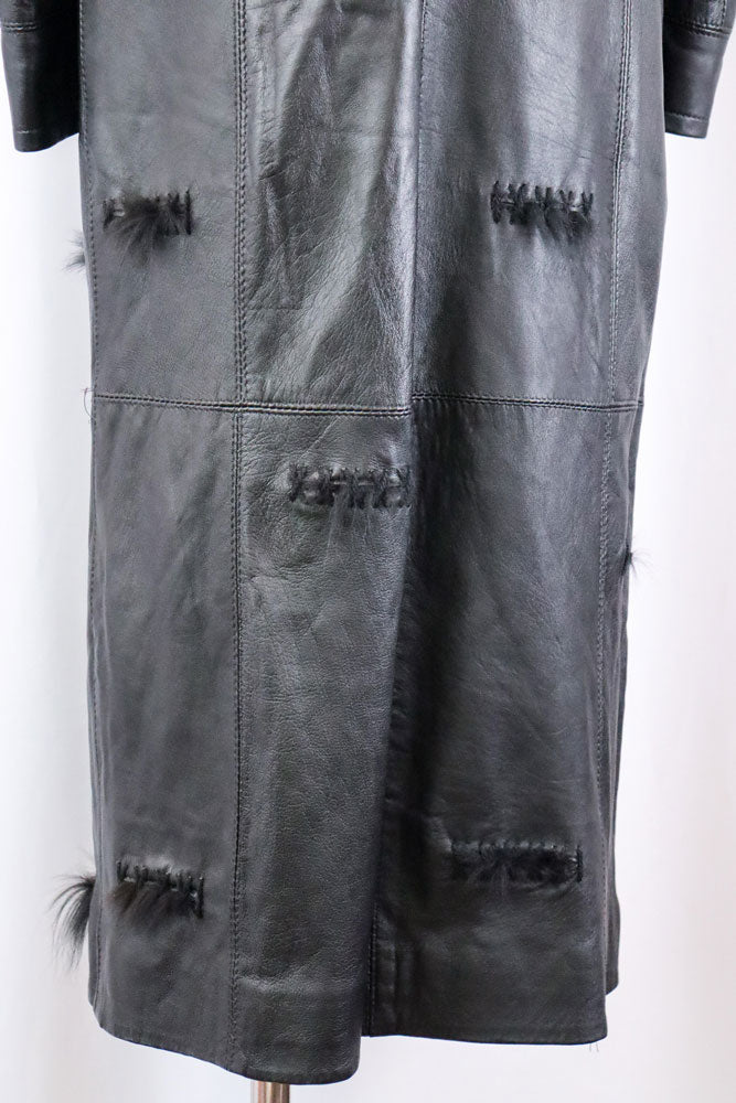 2000s Just Cavalli Black Leather Coat – M/L
