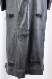 2000s Just Cavalli Black Leather Coat – M/L