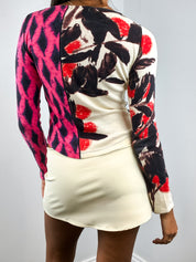 Custo Barcelona 2000s Pop Art Portrait Print Long Sleeve Top - XS/S