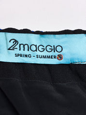 22 Maggio 2000s Black and Blue Ruffle Halter Dress - L
