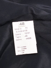22 Maggio 2000s Black and Blue Ruffle Halter Dress - L
