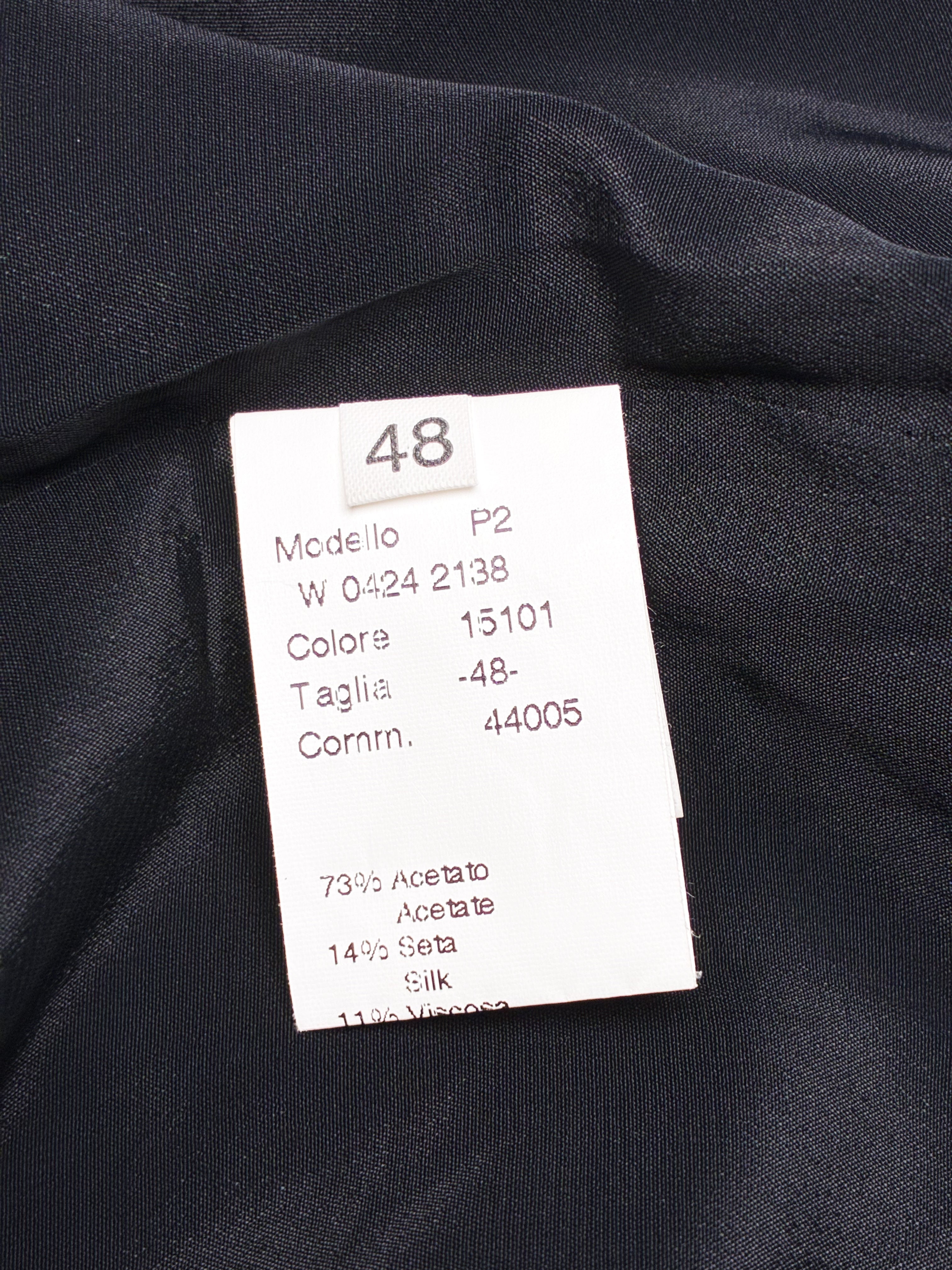 22 Maggio 2000s Black and Blue Ruffle Halter Dress - L