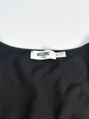 Moschino Jeans 2000s "Cookbook" Rhinestone Graphic Tank - S