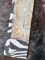 Roberto Cavalli 2000s Floral Zebra Pants