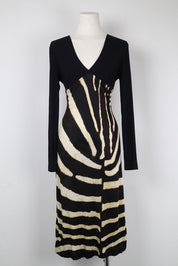 Gianfranco Ferré Zebra Midi Dress – M