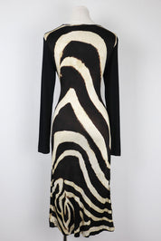 Gianfranco Ferré Zebra Midi Dress – M