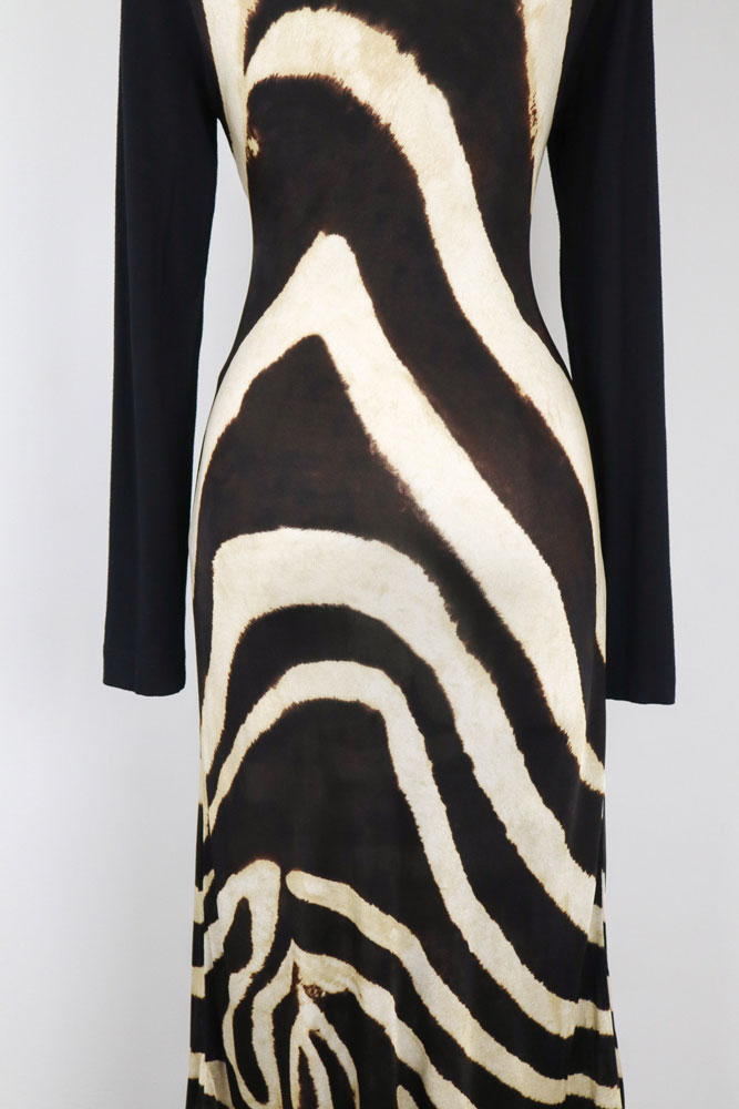 Gianfranco Ferré Zebra Midi Dress – M