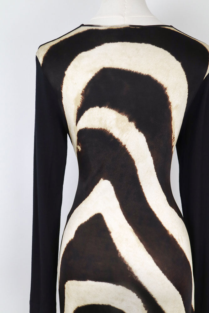 Gianfranco Ferré Zebra Midi Dress – M
