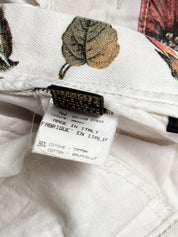 Roberto Cavalli 2000s Baroque Patchwork Print Straight-Leg Jeans - W27