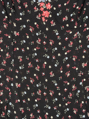 D&G 2000s Black Floral Mini Dress