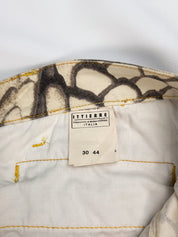 Just Cavalli 2000s Scale & Feather Print Capris - W34