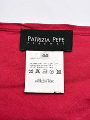 Patrizia Pepe Firenze 2000s Raspberry Linen Pleated Bust Camisole - S/M