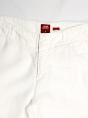 Miss Sixty 2000s White Wide-Leg Linen Cotton Trousers - W28