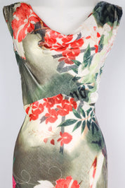 John Galliano Floral Silk Blend Dress – M