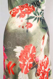 John Galliano Floral Silk Blend Dress – M