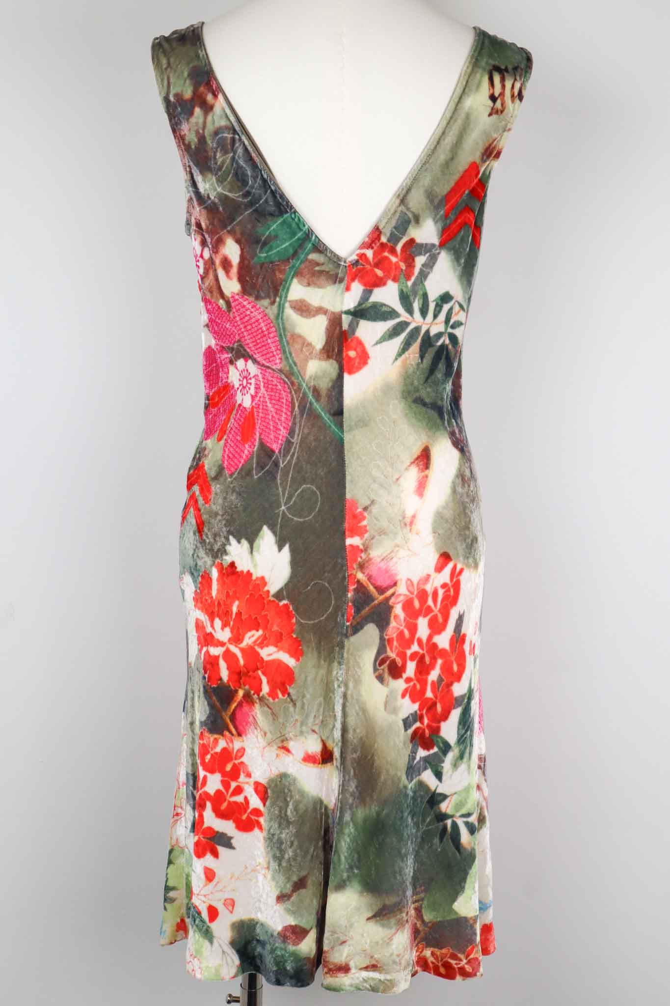 John Galliano Floral Silk Blend Dress – M
