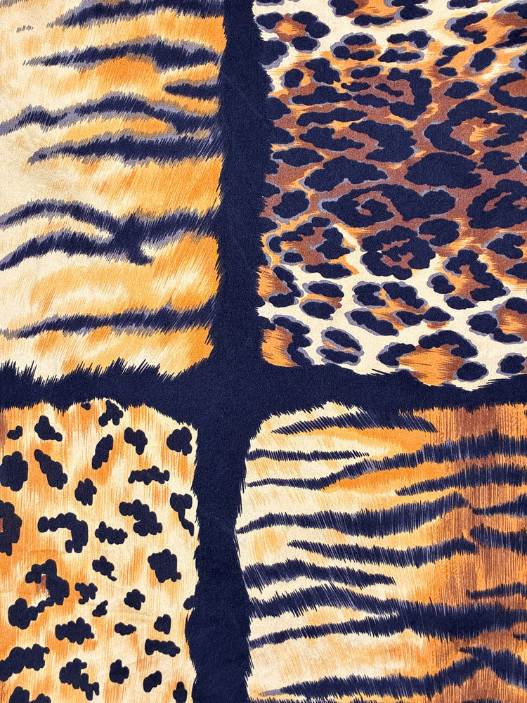 Christian Dior 1980s “Cooronnées” Animal Patch Blouse