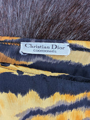 Christian Dior 1980s “Cooronnées” Animal Patch Blouse