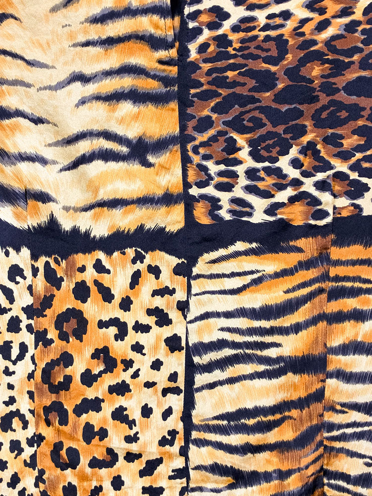 Christian Dior 1980s “Cooronnées” Animal Patch Blouse