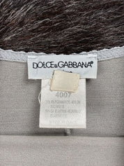 Dolce & Gabbana 2007 Silver Sheer Mini Slip Dress