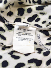 Class Roberto Cavalli leopard silk dress, spaghetti straps with gold bead