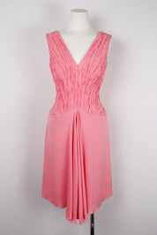 Red Valentino Silk Pink Ruffled Dress – M/L