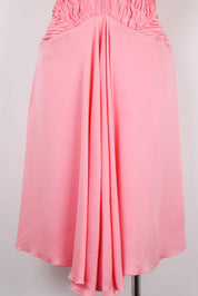Red Valentino Silk Pink Ruffled Dress – M/L