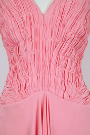 Red Valentino Silk Pink Ruffled Dress – M/L